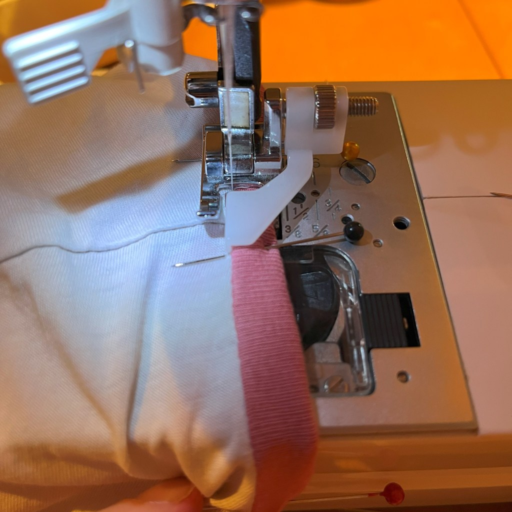 Vue de près d'un stich in the ditch